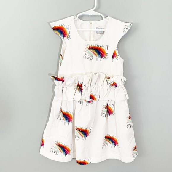 Hilda Henri cap sleeve rainbow girl's‎ zoya poem fit and flare dress - Size 8 - Picture 2 of 11